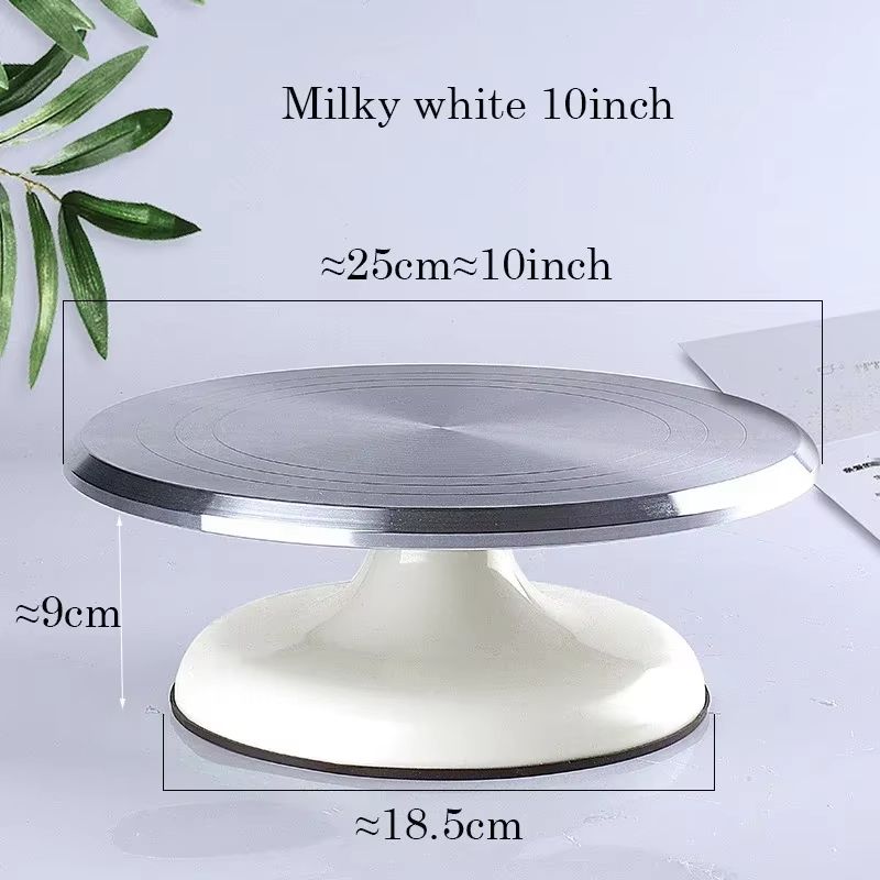 10-Inch Aluminum Alloy Cake Turntable – Professional Baking Tool for Decorating & Display