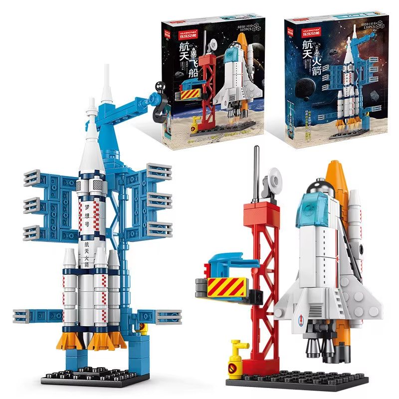 107 Piece Space Rocket Launch Center Building Blocks Set