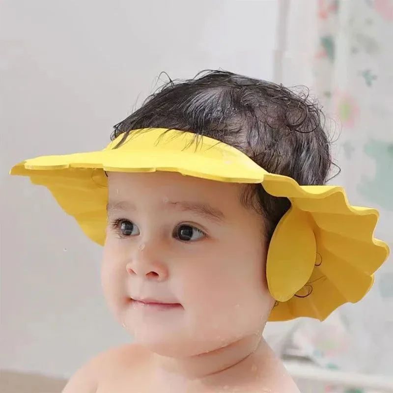 Premium Kid Shower Cap – Adjustable Baby Shampoo Shield Visor for Tear-Free Hair Wash & Ear Protection