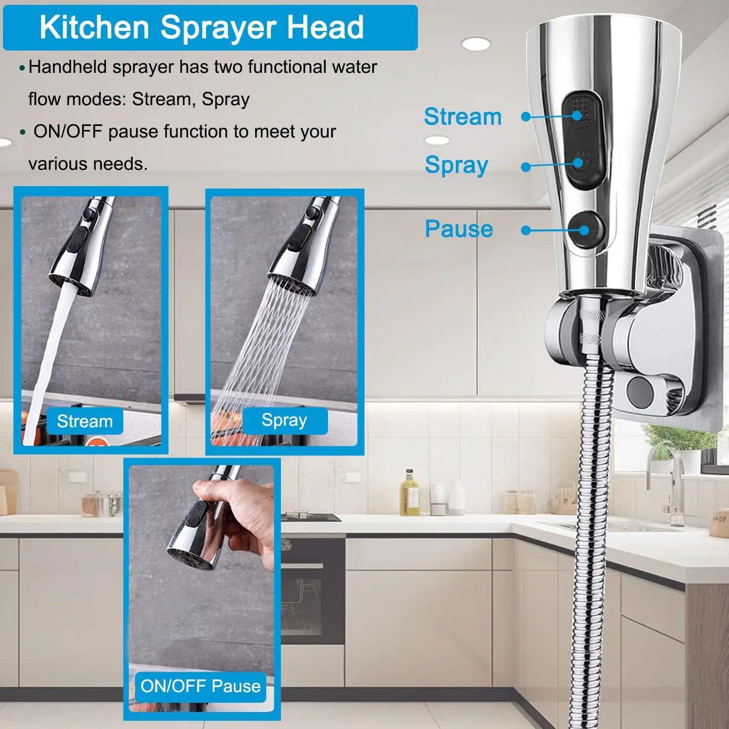 Universal Faucet Shower Extender Kit for Sink and Basin