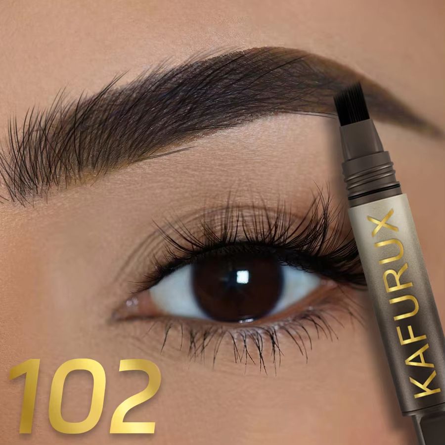 3D Long Lasting Waterproof Eyebrow Pencil with Natural Brush