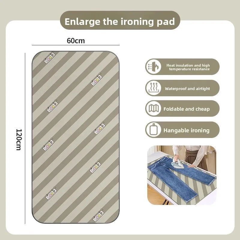 Foldable Ironing Pad with Heat Resistant Gloves