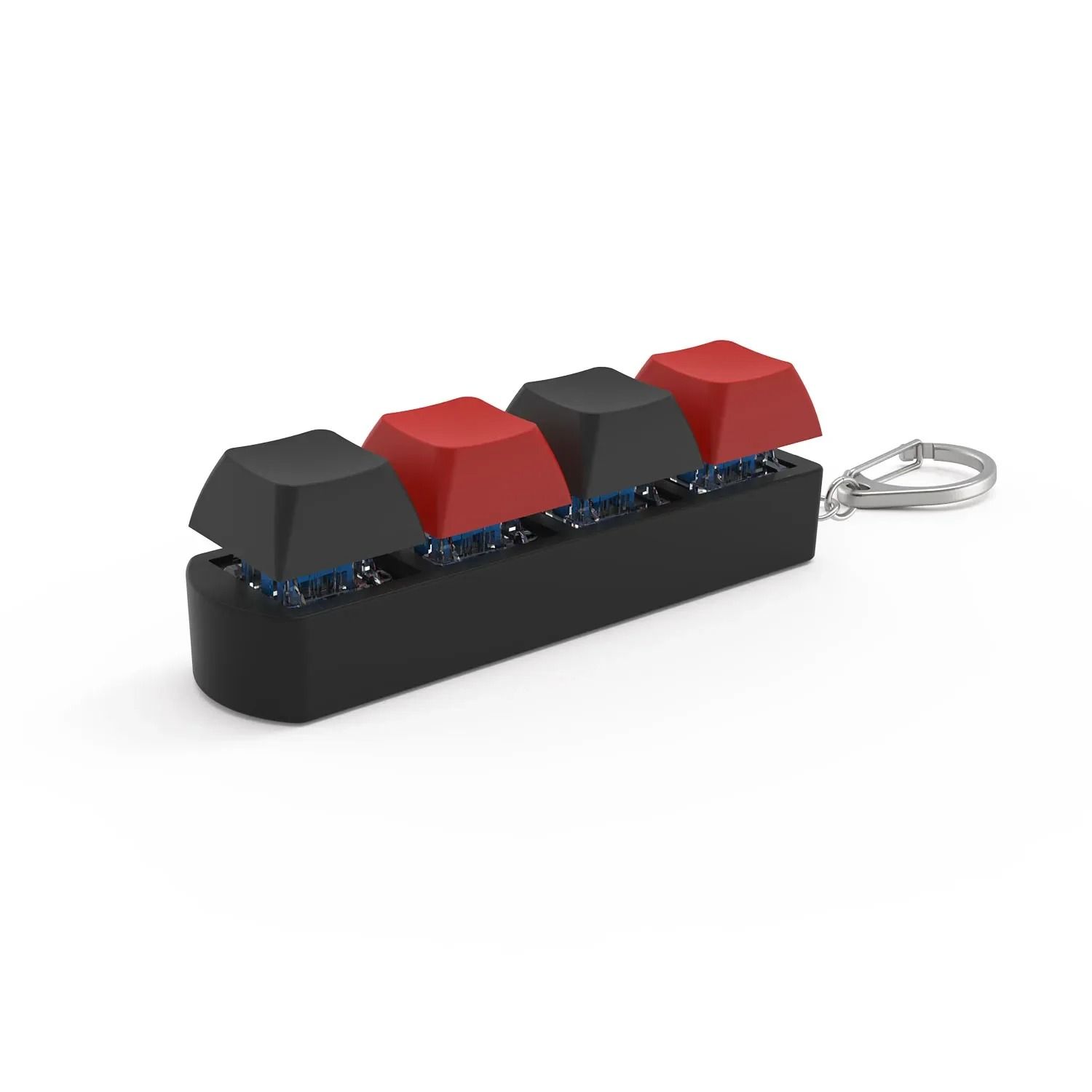 4-Key Mechanical Keyboard Fidget Keychain