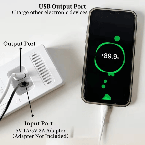 USB LED Digital Alarm Clock with Temperature & Dual Alarm – Modern Desk Clock with Auto Dimming & Snooze (12/24H Display