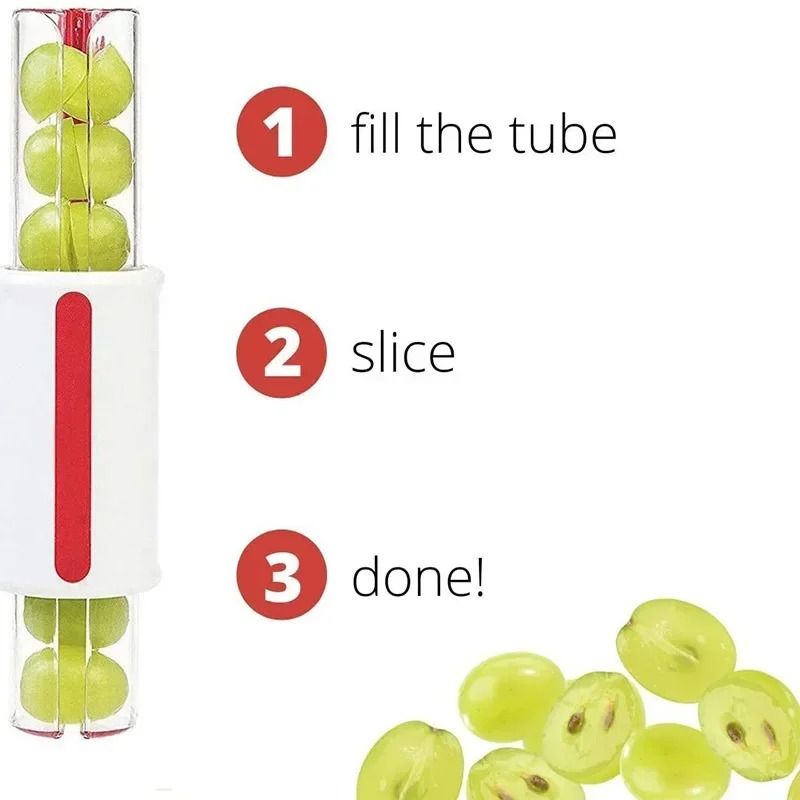 Tomato, Grape and Cherry Fruit and Vegetable Slicer – Quick Kitchen Tool