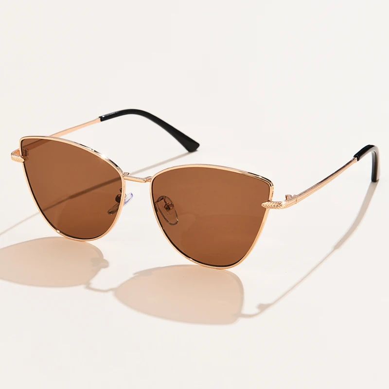Women Cat Eye Metal Frame UV400 Fashion Sunglasses
