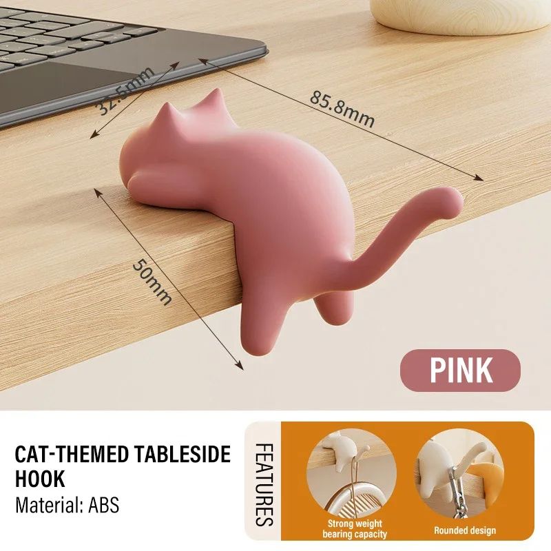 Cute Cat Table Keychain Hook Holder