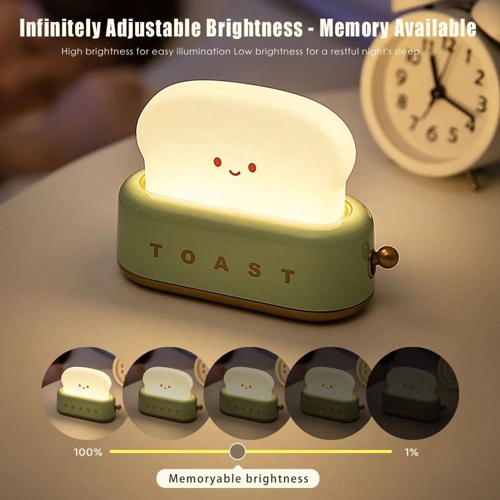 BANDIAN Bread Toast Cartoon LED Night Light