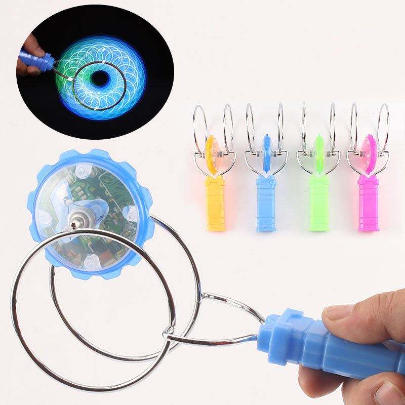 LED Magnetic Spinning Top Toy Light Up Gyroscope for Kids & Collectors