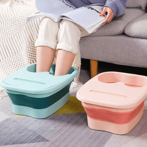 Foldable Footbath Massage Bucket – Collapsible Foot Soaking Spa Tub for Home Pedicure & Relaxation