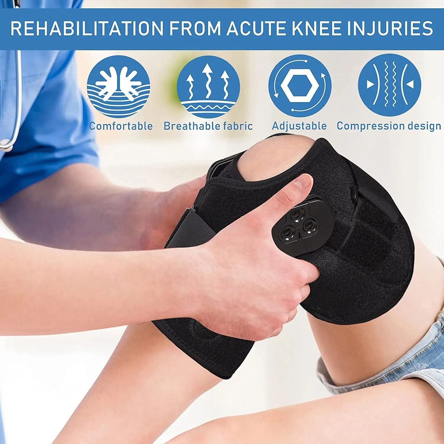 Aero-Dial Kinetic Recovery System – Premium Hinged Knee Brace with Locking Side Stabilizers