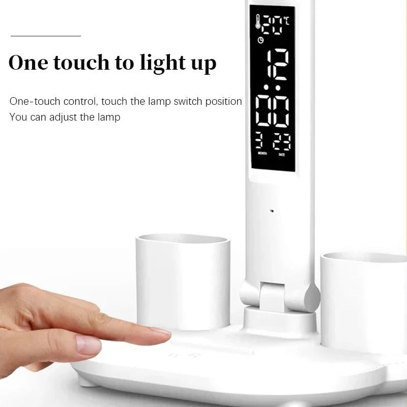 Rechargeable Multifunction Study Desk Lamp with Fan