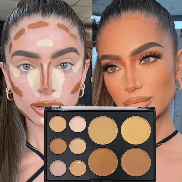 ProBlend 10 Color Concealer Palette Full Coverage Color Correcting Concealer Kit