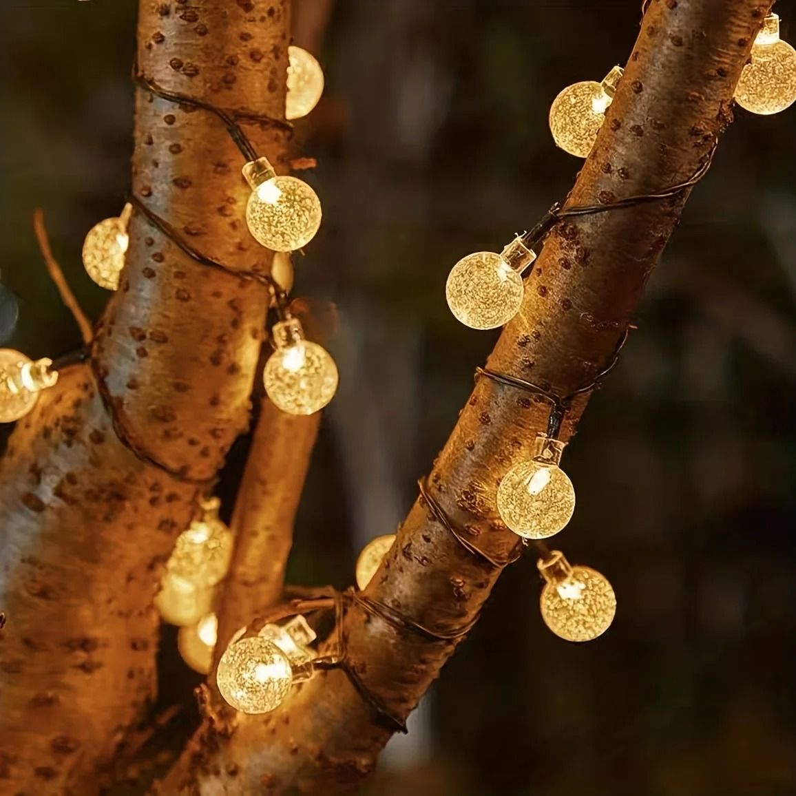 High-Performance IP65 Crystal Globe Solar String Lights for Professional Outdoor Decor