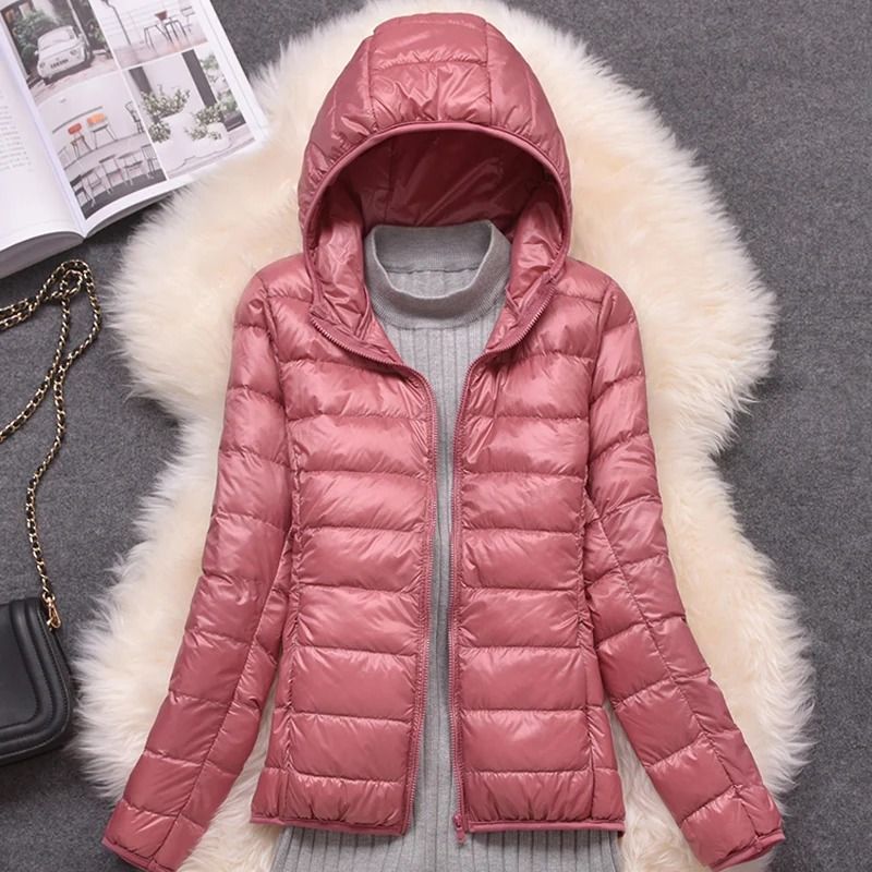 Ultra Lightweight Packable Hooded Puffer Jacket