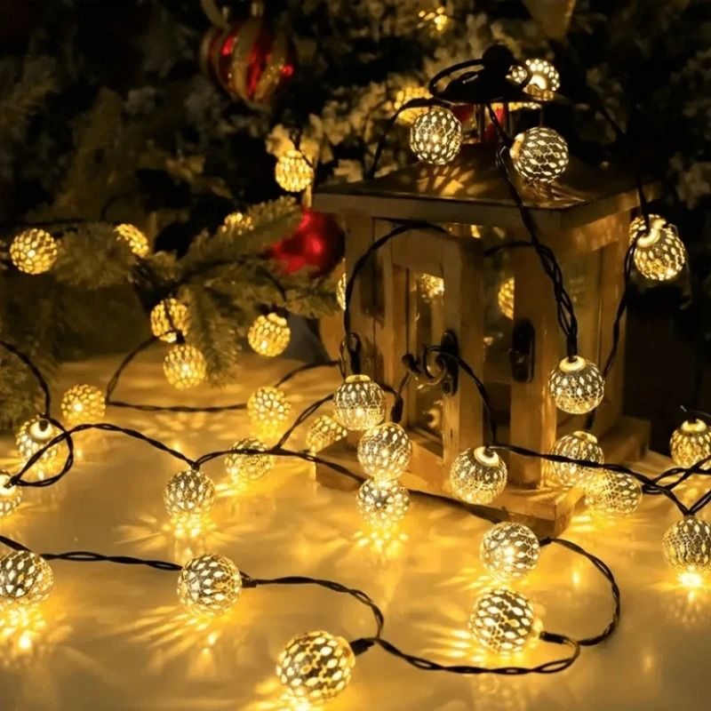 Artisanal Moroccan Globe Fairy Lights