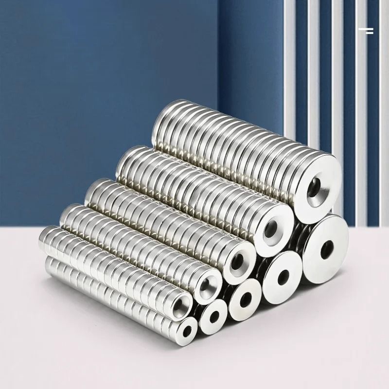 10-Piece N52 Neodymium Countersunk Magnets | High-Strength 30mm Industrial Magnetics