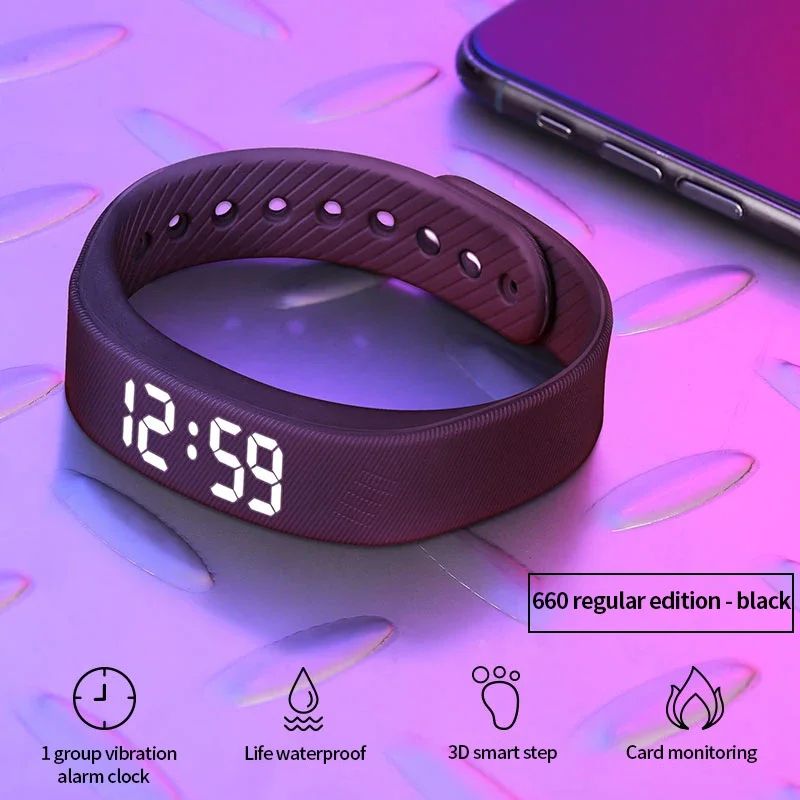T5 Smart Fitness Wristband Activity and Sleep Tracker