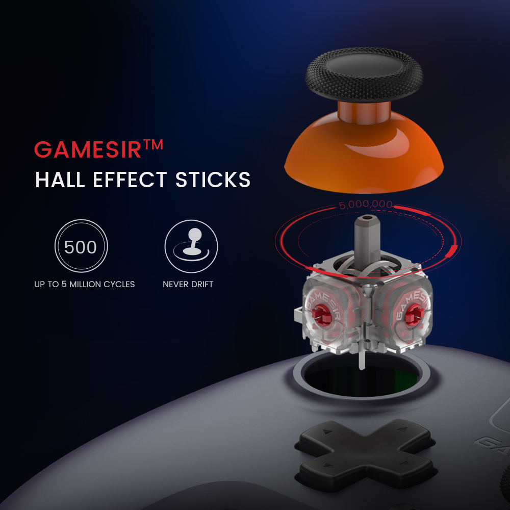 GameSir Nova Lite Wireless Bluetooth Gamepad, Hall Effect Technology, Compatible with Nintendo Switch