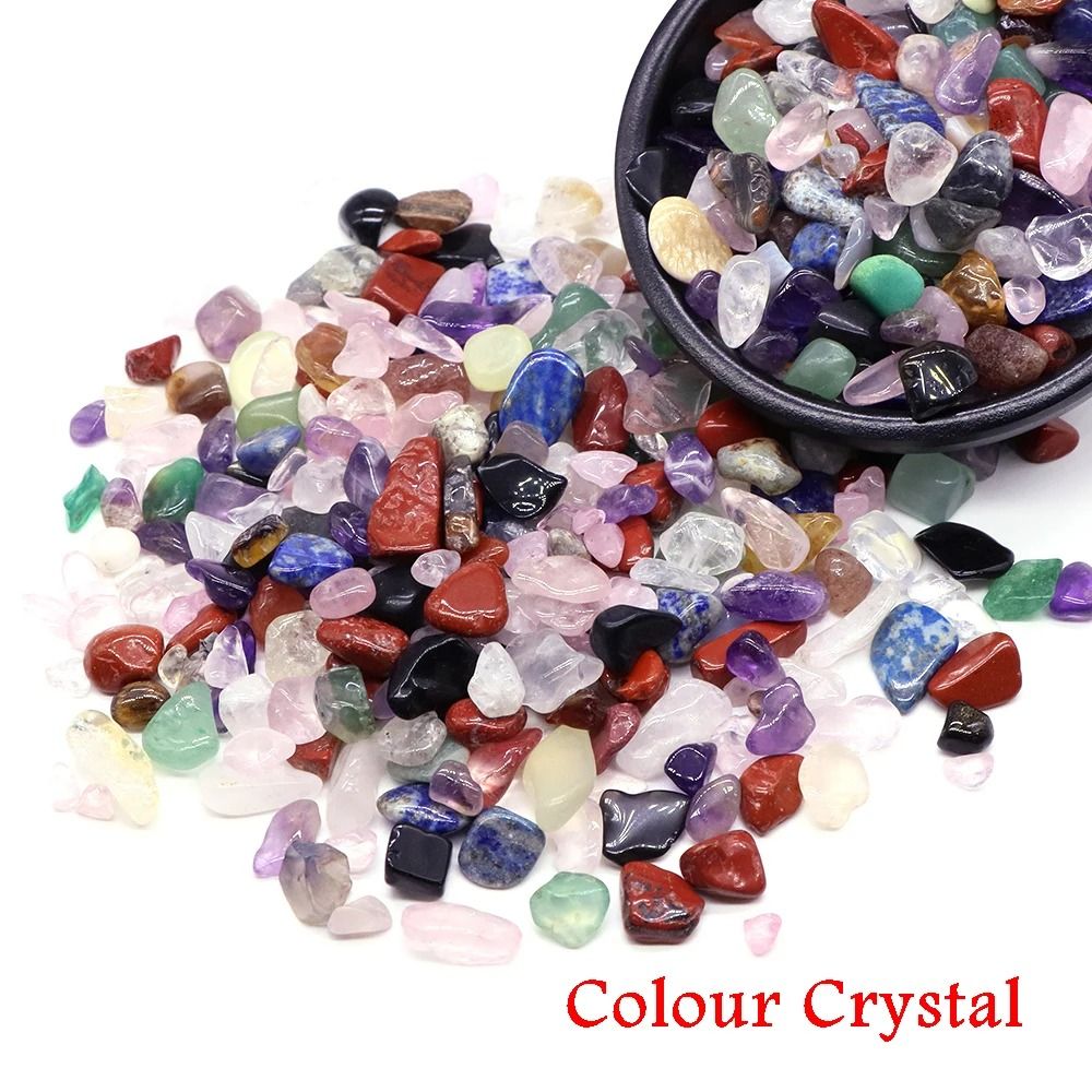 Natural Tumbled Agate & Quartz Crystal Gravel