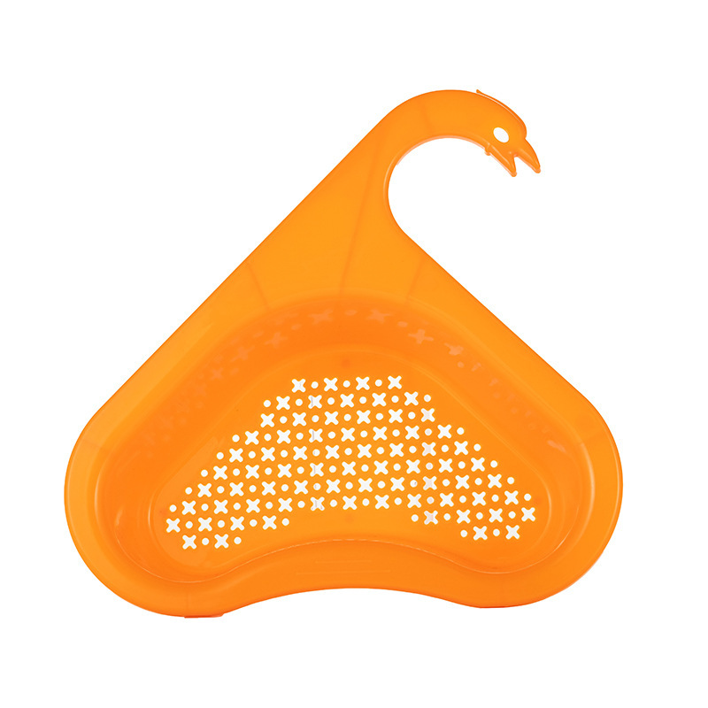 Multi Functional Swan Drain Basket Non Punching Kitchen Sink Filter Frame for Fruit and Vegetable Washing