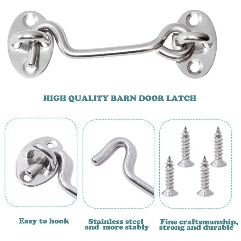 Professional Heavy Duty Stainless Steel Cabin Hook and Eye Latch