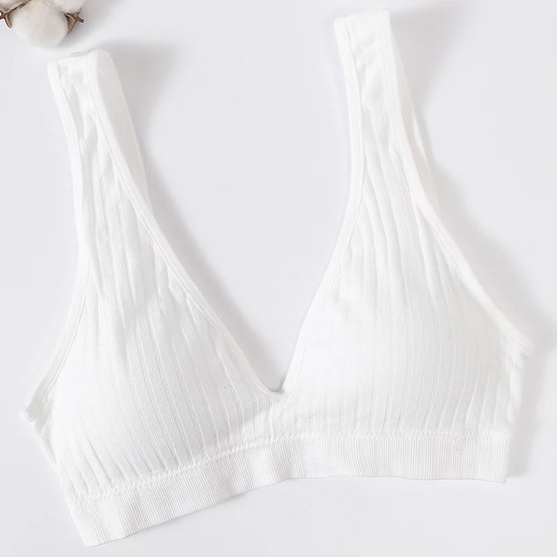 Veloura Seamless Deep V Bra Wire Free Backless Top