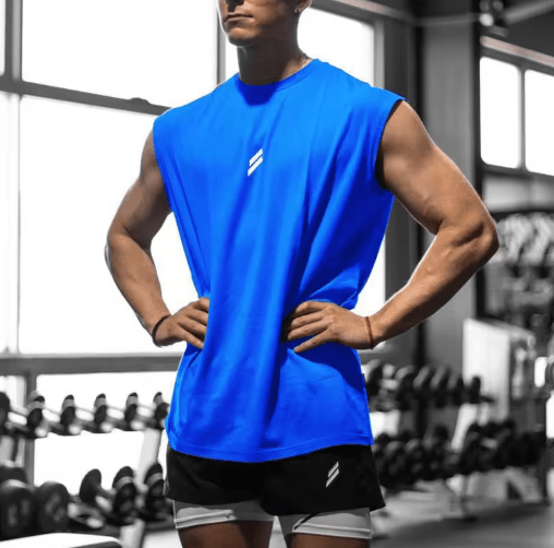 Mens Breathable Mesh Tank Top Quick Dry Sleeveless Fitness Shirt