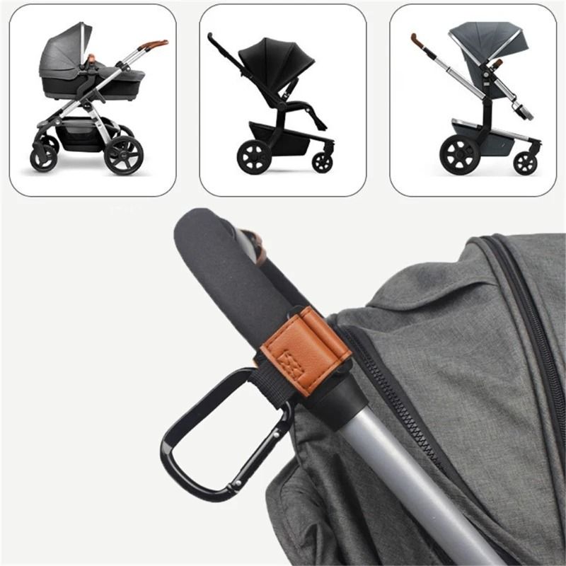 Stroller Hook with PU Leather Strap