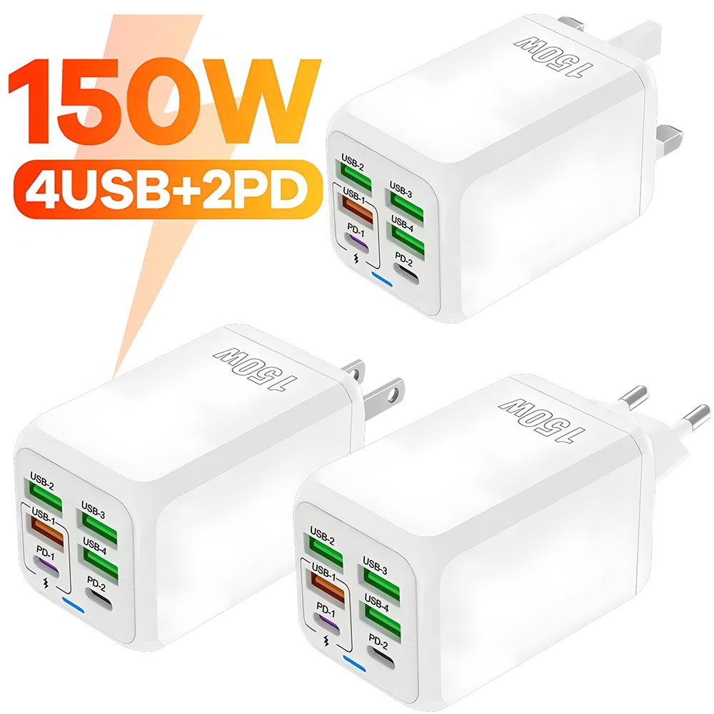 USB C Port Fast Charging Wall Adapter Quick Charge Multi Ports Power Adapter