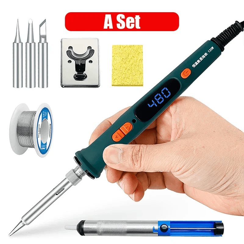 Digital Electric Soldering Iron with Adjustable Temperature 120W