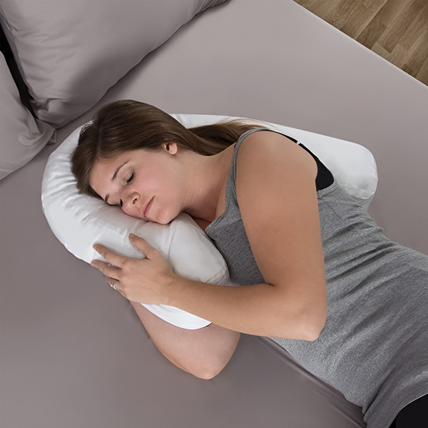 Ultimate Comfort - Orthopedic Side Sleeper Pillow with Ear Hole, Perfect for Fibromyalgia & Arthritis Relief