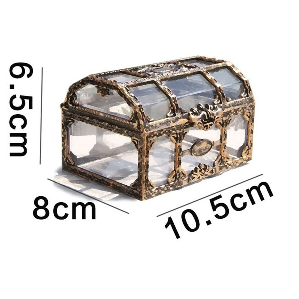 Transparent Pirate Treasure Jewelry Storage Chest Box