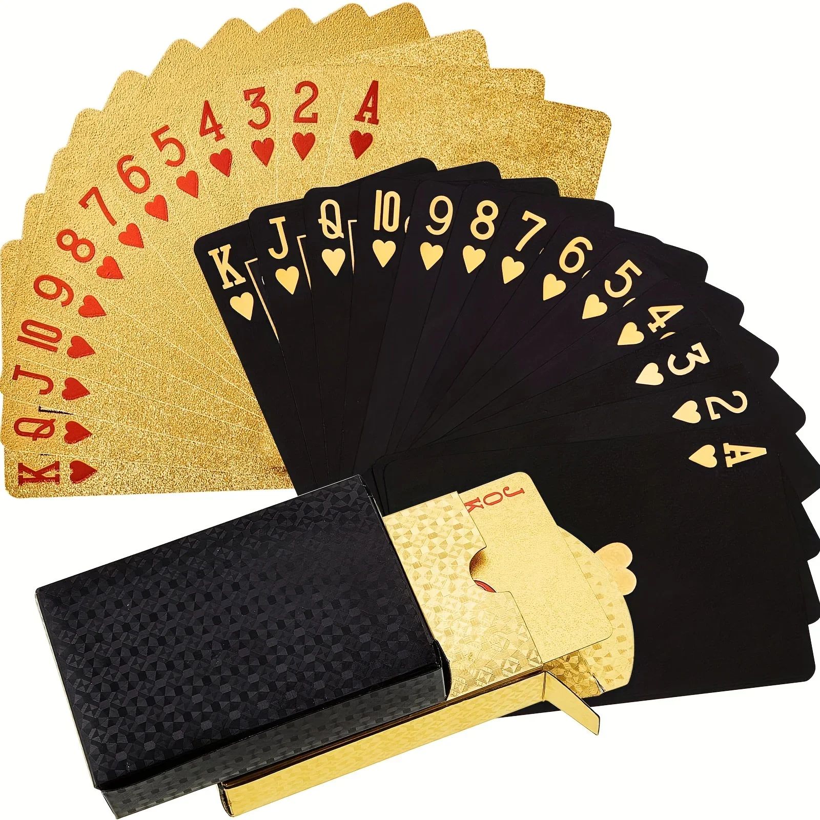EuroGold Waterproof 24K Gold Foil luxury playing cards PVC Poker Deck
