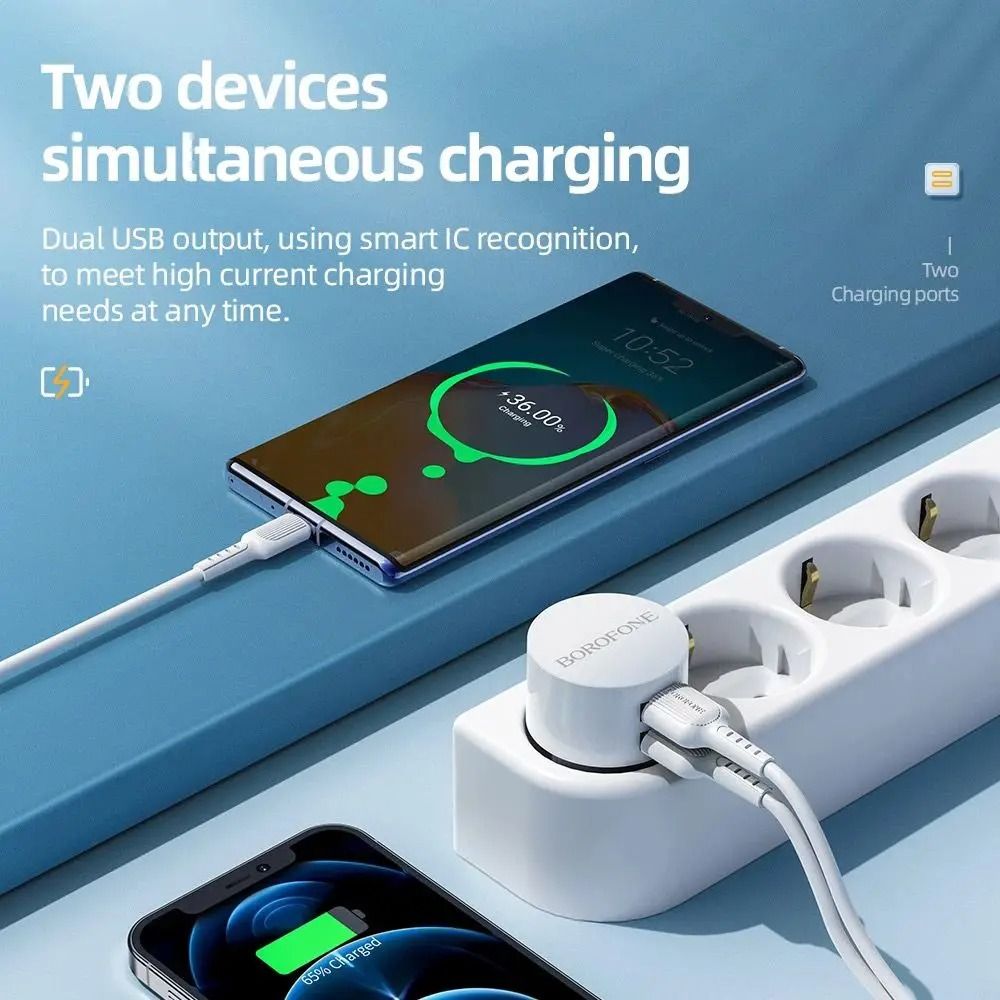 Dual-USB Quick-Charge Hub | High-Fidelity 5V 2.1A Mobile Charging Adapter & Professional Power Logic
