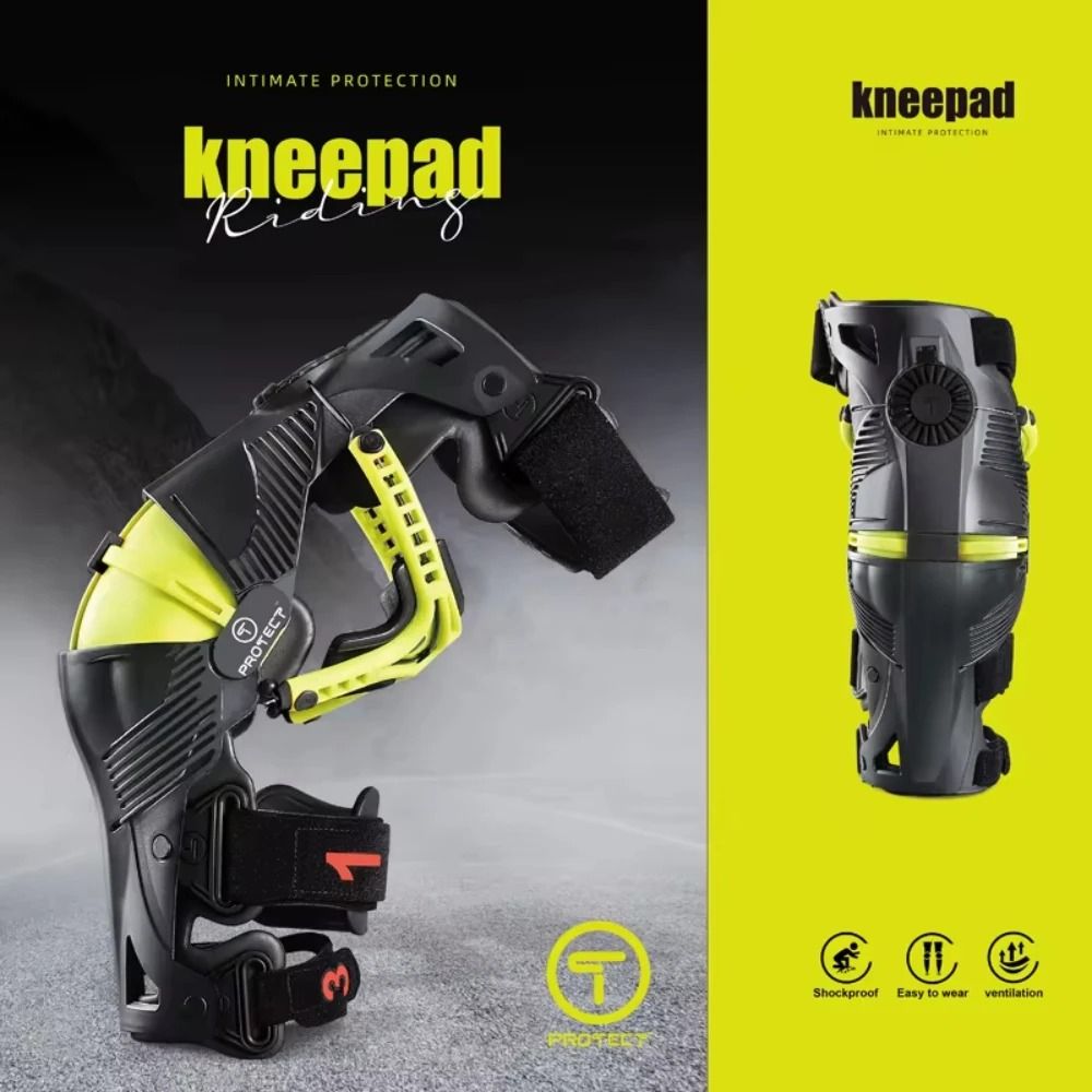 T-Protect Mechanical Exoskeleton Knee Guards | Professional Motorcycle Protection