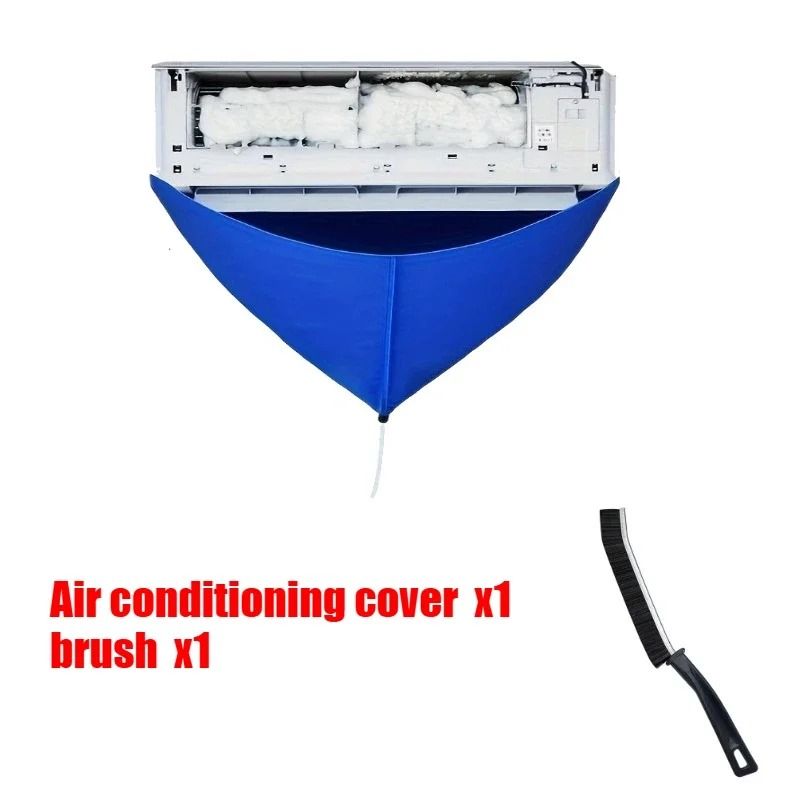 Air Conditioner Cleaning Bag AC Cleaning Cover with Drain Pipe Split AC Wash Cover