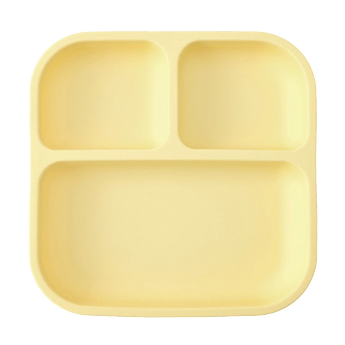 Divided Square Kids Silicone Suction Plate