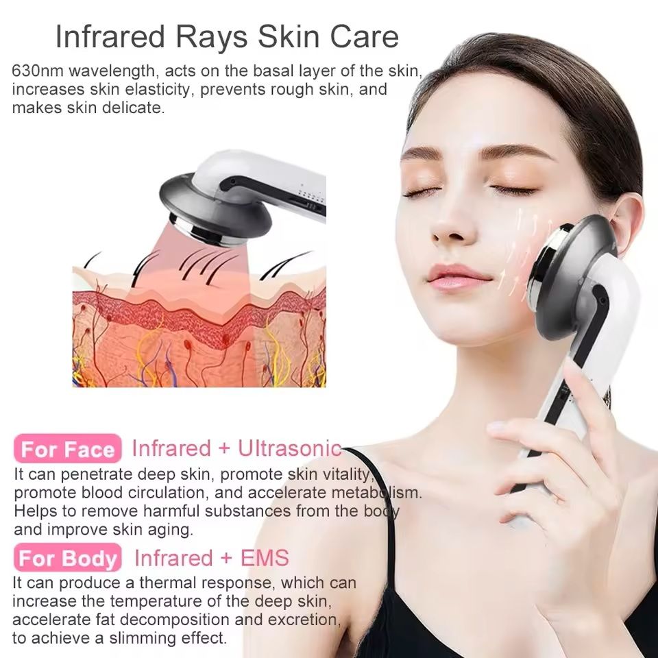 3-in-1 Ultrasonic Cavitation Body Slimming Massager with EMS and Infrared
