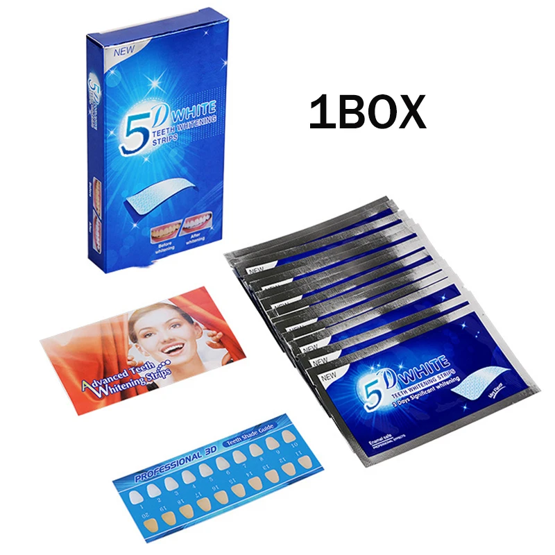 Teeth Whitening Strips Kit Fast Stain Removal Dental Whitening Strips