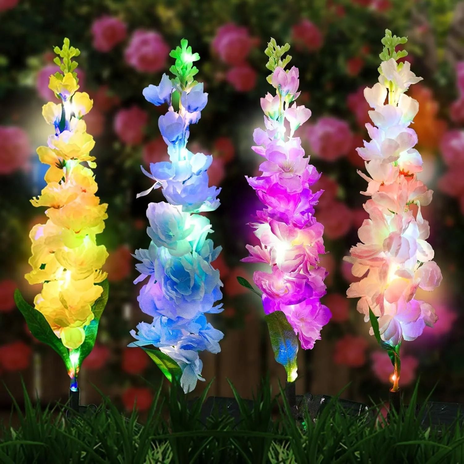 Solar Outdoor Decorative Flower Stake Lights