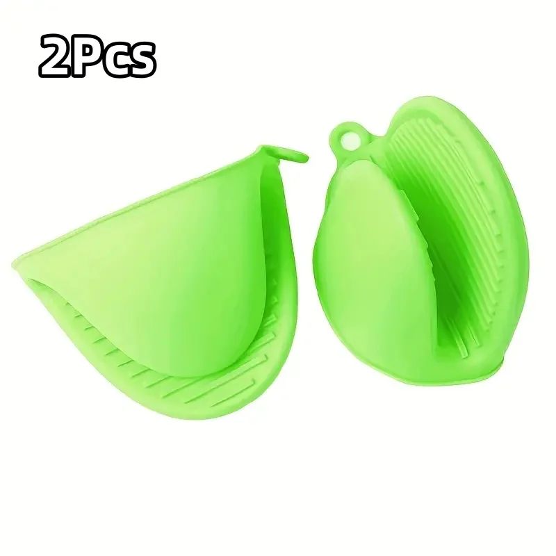 Silicone Pot Holder Gloves Heat Resistant Set