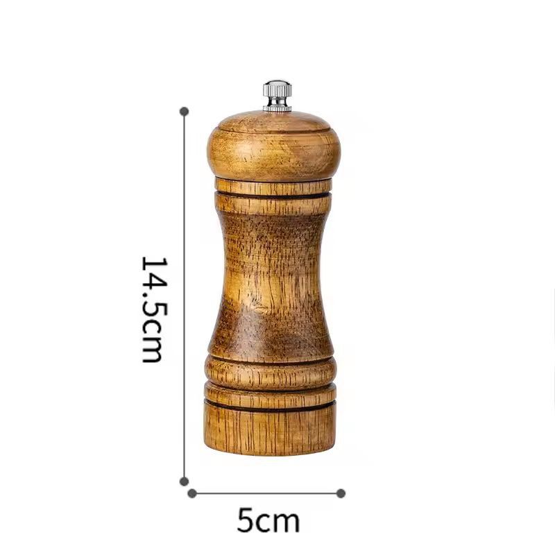 Handheld Adjustable Spice Grinder - Premium Salt & Pepper Mill (5/8/10 in)