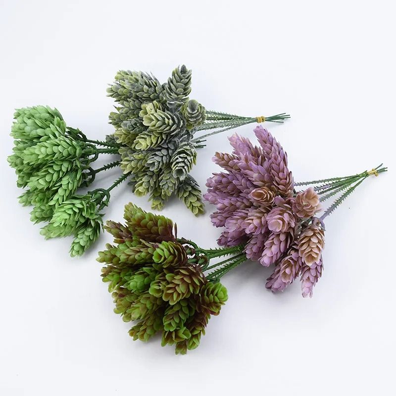 Artificial Pineapple Grass Floral Stems 30 Heads Wedding Home Decor Arrangement