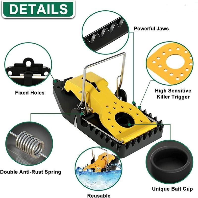 Universal Humane Mouse Capture Trap Set of Four