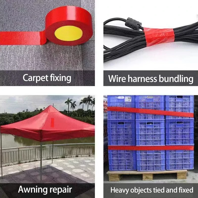 Super Adhesive Fabric Duct Tape, Waterproof, No Residue, Ideal for Electric Bicycle Seat, Tent & Tarpaulin Repair