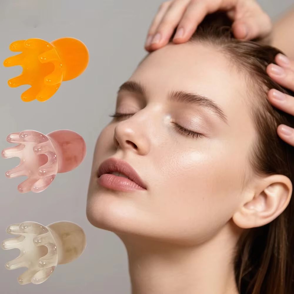 Resin Octopus Comb – Scalp Massager & Hair Care Tool for Relaxation, Gua Sha, and Acupuncture Spa