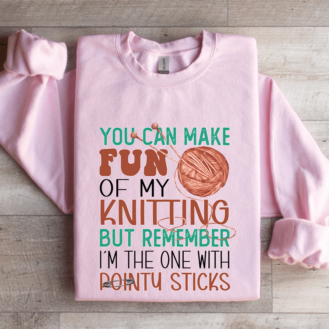 You Can Make Fun Knitting Sweatshirt