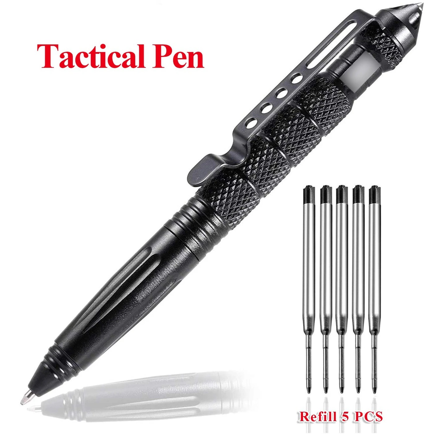 Portable Tactical Pen for Self-Defense, Emergency Glass Breaker, and EDC Multitool