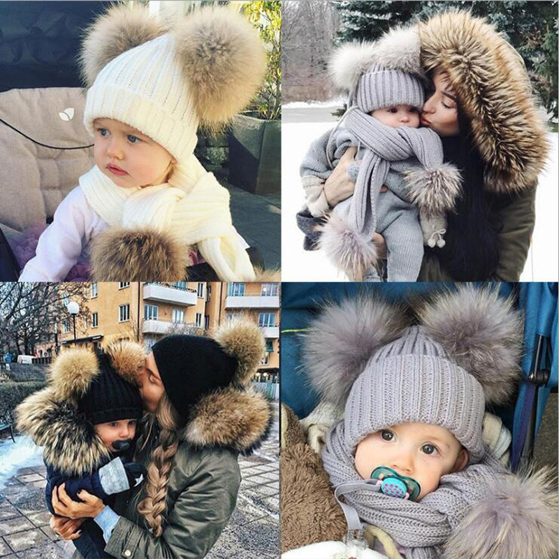 2023 Kids Pom Pom Beanies: Bobble Hats for Baby Girls & Boys 0-3Y - Infant Bonnet Accessories
